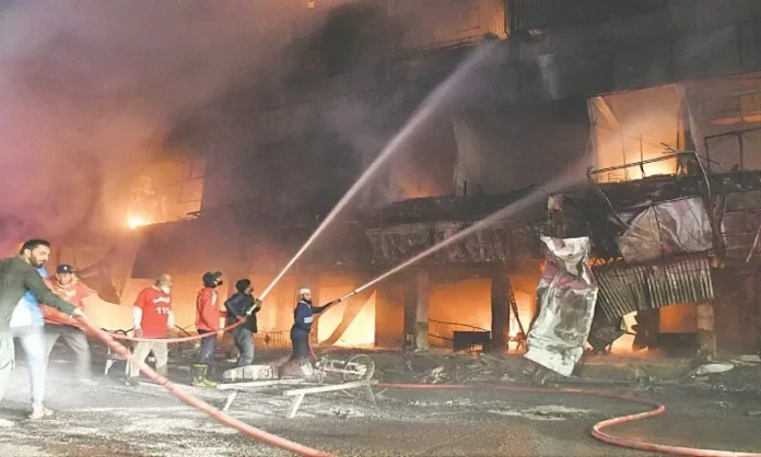 اسلام آباد آگ حادثہ جناح سپر مارکیٹ 2025